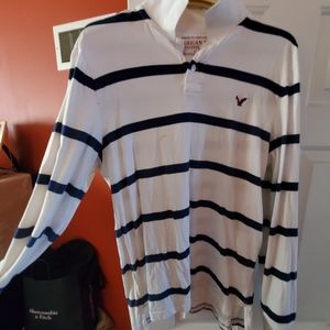 Long Sleeve American Eagle Polo - Athletic Fit
